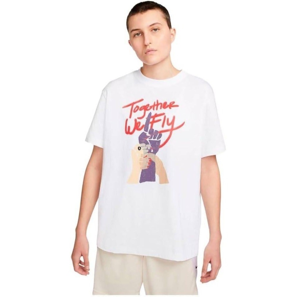 NWT Nike Fly Collective Optimism Women's Together We Fly T-Shirt - White (M)‎